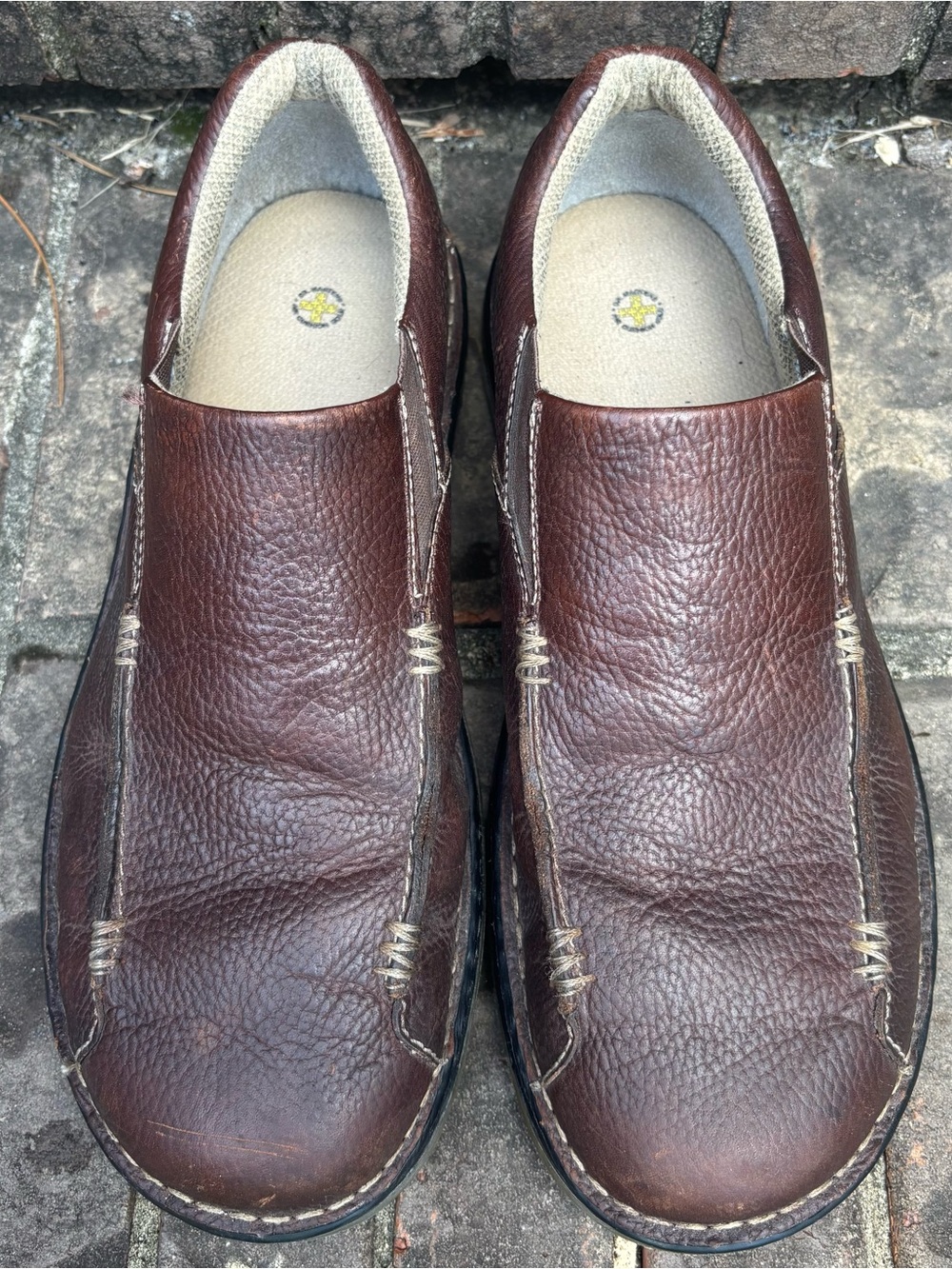 EUC Dr Martens Pebbled Leather Slip-on Loafers Men's Size 13 M Brown Style 11233 - Picture 2 of 14